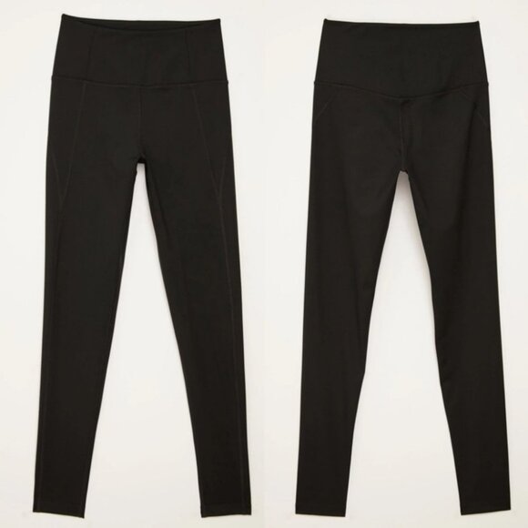 Girlfriend Collective Black High Rise Leggings Size Small Tights Basic Pants S - Picture 3 of 14